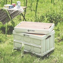 Load image into Gallery viewer, Collapsible Storage Box With Wood lid