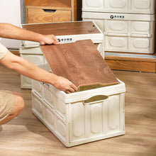 Load image into Gallery viewer, Collapsible Storage Box With Wood lid