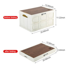 Load image into Gallery viewer, Collapsible Storage Box With Wood lid