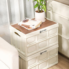 Load image into Gallery viewer, Collapsible Storage Box With Wood lid
