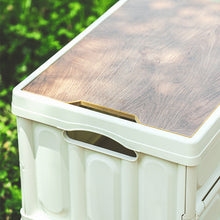 Load image into Gallery viewer, Collapsible Storage Box With Wood lid
