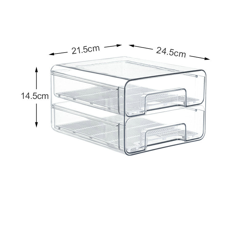 PET Drawer Refrigerator Storage Box