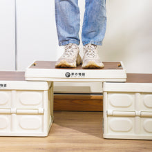 Load image into Gallery viewer, Collapsible Storage Box With Wood lid
