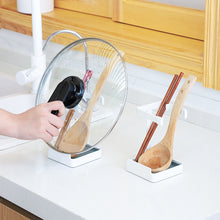 Load image into Gallery viewer, Square Metal Lid and Utensils Holder/Stand
